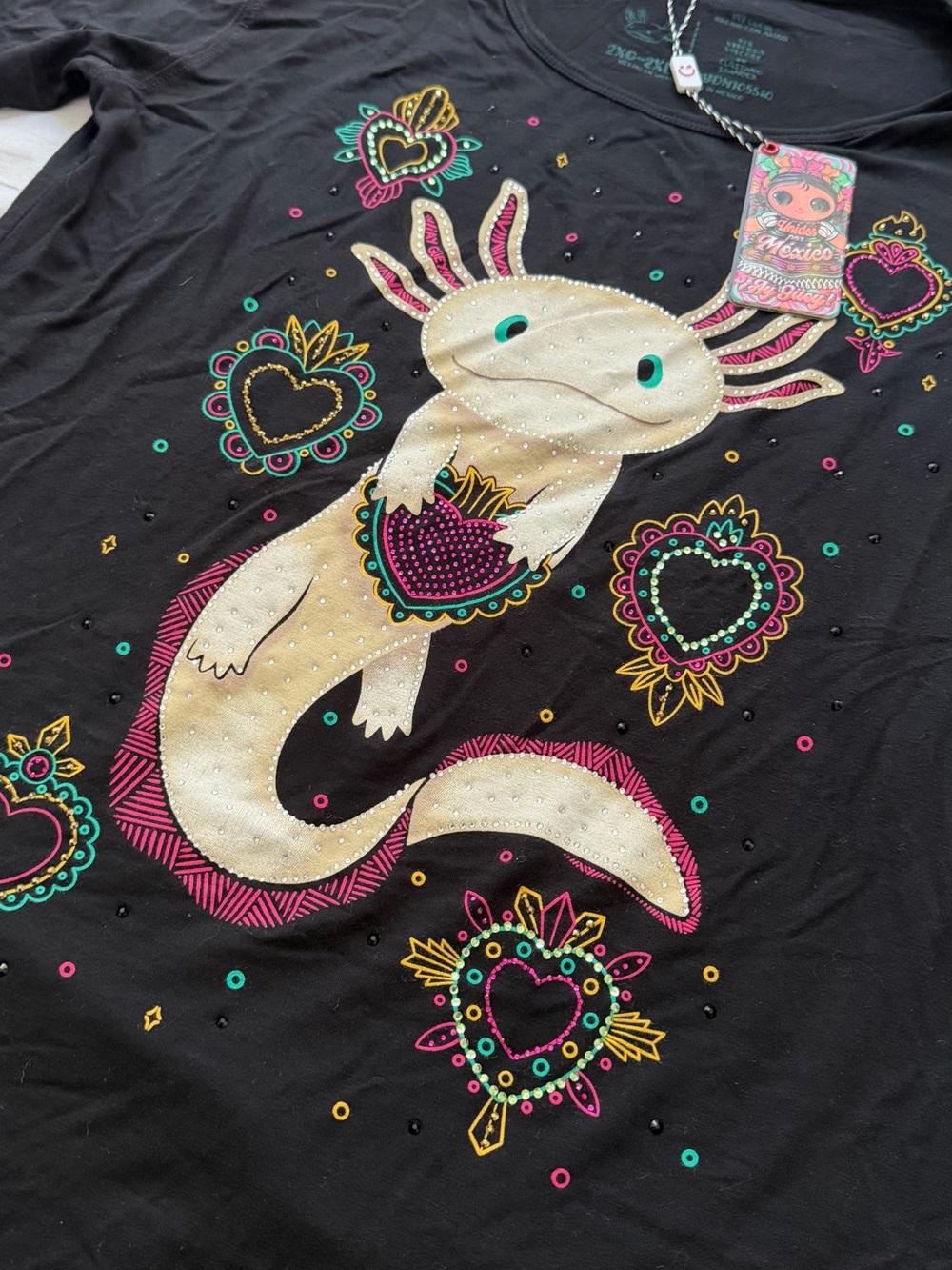 Bedazzled Axolotl Shirt - Picture 2 of 6